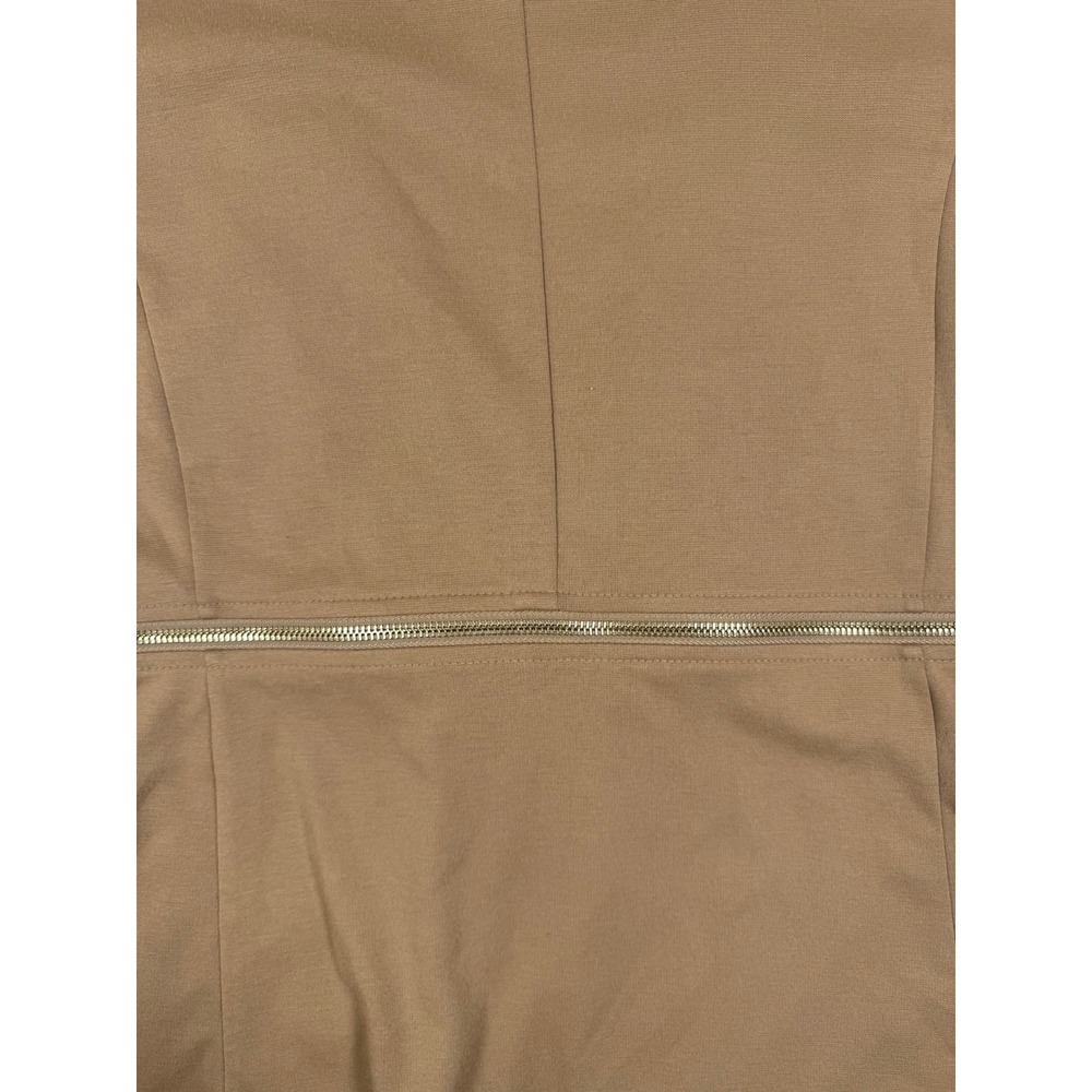 Grace Elements Womens XL Tan Zipper Waist Hook Eye Open Front Blazer Jacket - Picture 11 of 11